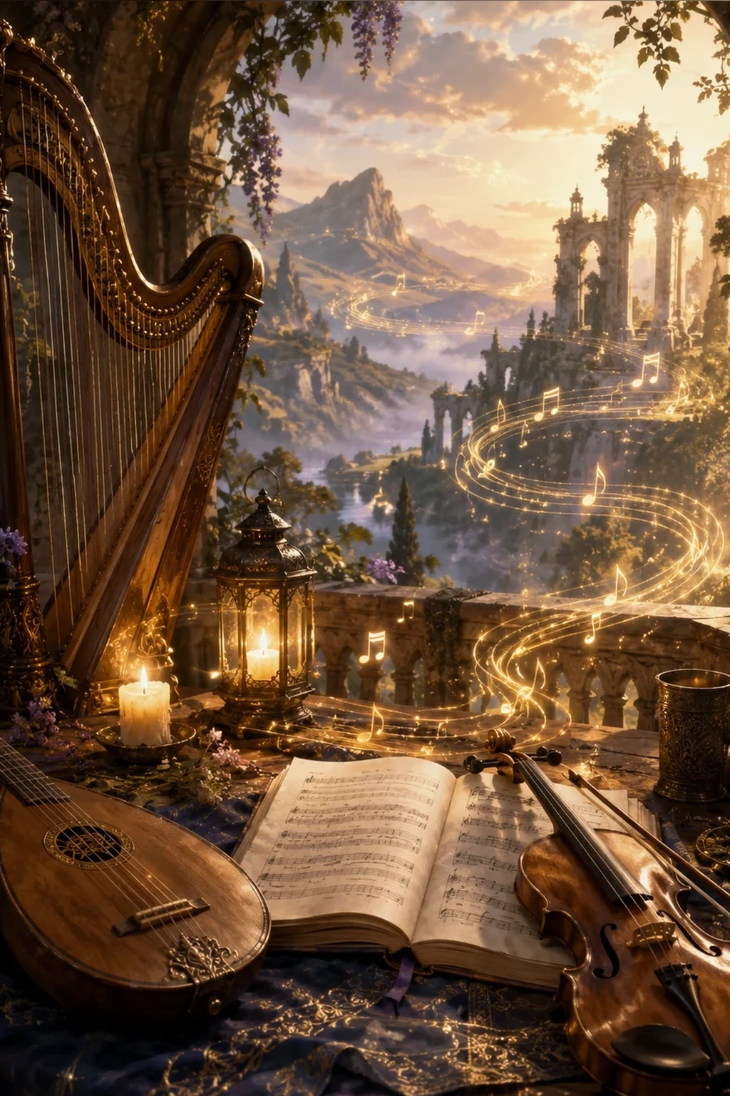 Atmospheric soundtrack concept artwork
